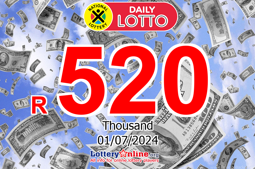 The result of Daily Lotto lottery on Jun. 30, 2024 – Jackpot is R 520 K ZAR