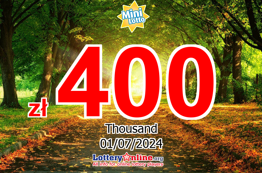 Mini Lotto results for 06/30/24: Jackpot stands at zł 400 K PLN