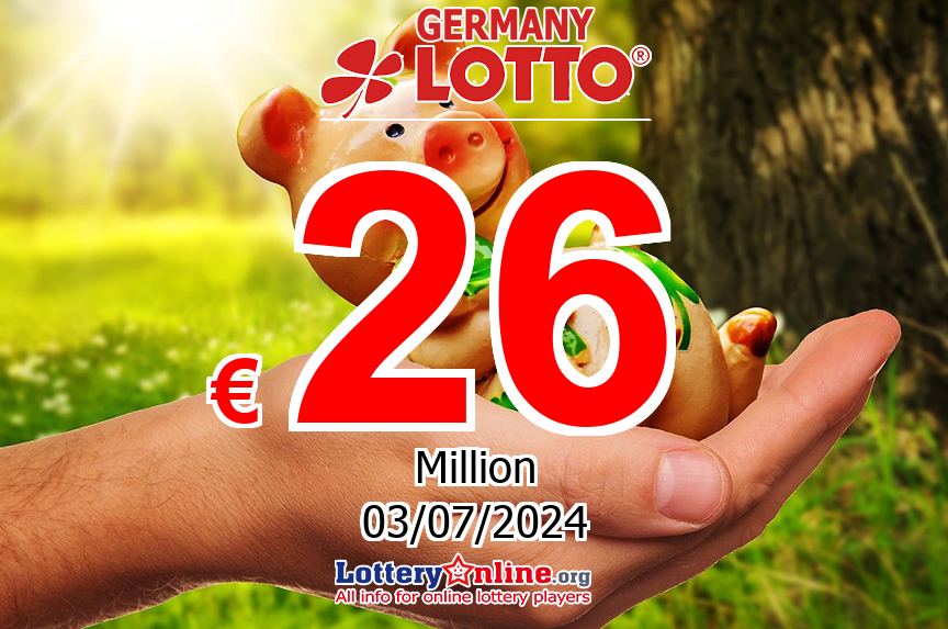 With no winners, Lotto jackpot rises to € 26 Million Euro for Wednesday, 07/03/24