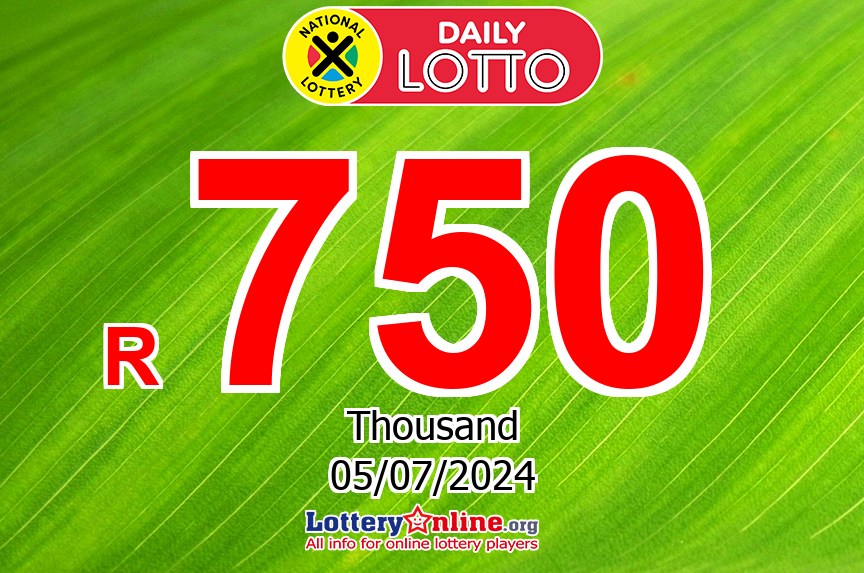 Daily Lotto results for 07/04/24: Jackpot raises to R 750 K ZAR