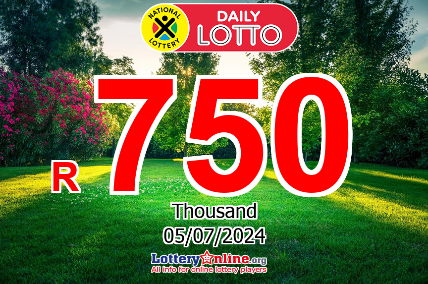 The result of Daily Lotto of South Africa on Thu, Jul 4, 2024