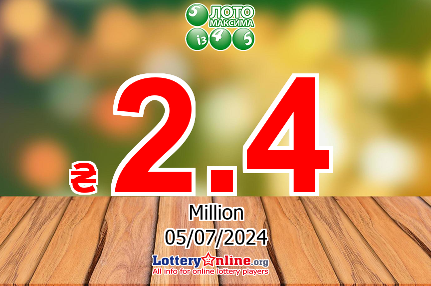 Loto Maxima Live Results for 07/04/24, Friday Jackpot increases to ₴ 2.4 Million UAH