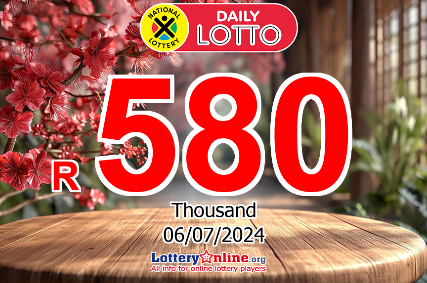 Daily Lotto Results for 07/05/24: The R 750 K ZAR Daily Lotto winner has been found