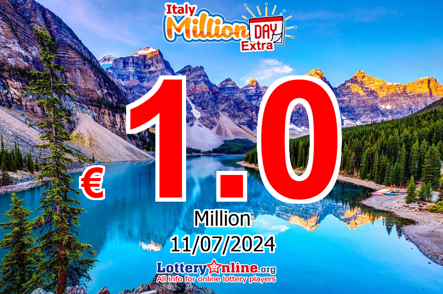 MillionDAY Extra results for 07/10/24: Jackpot stands at € 1 Million Euro