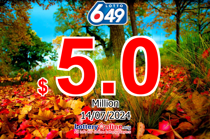 Lotto 649 results for 07/11/24: Jackpot is $ 5 Million CAD now