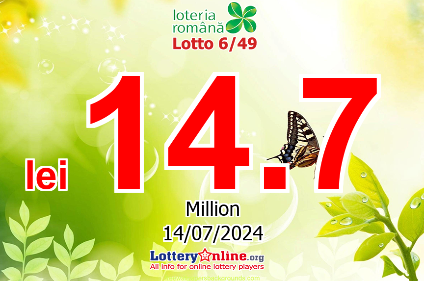 Results of Jul. 11, 2024 – Now, Loto 6/49 jackpot is lei 14.7 Million RON