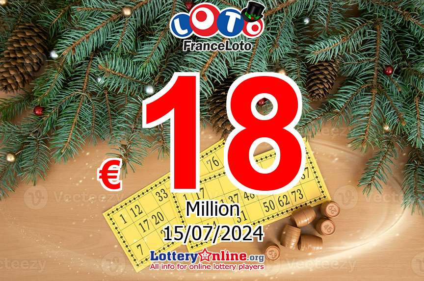 Loto Jackpot rise to € 18 Million Euro for Monday’s Drawing, 07/15/24