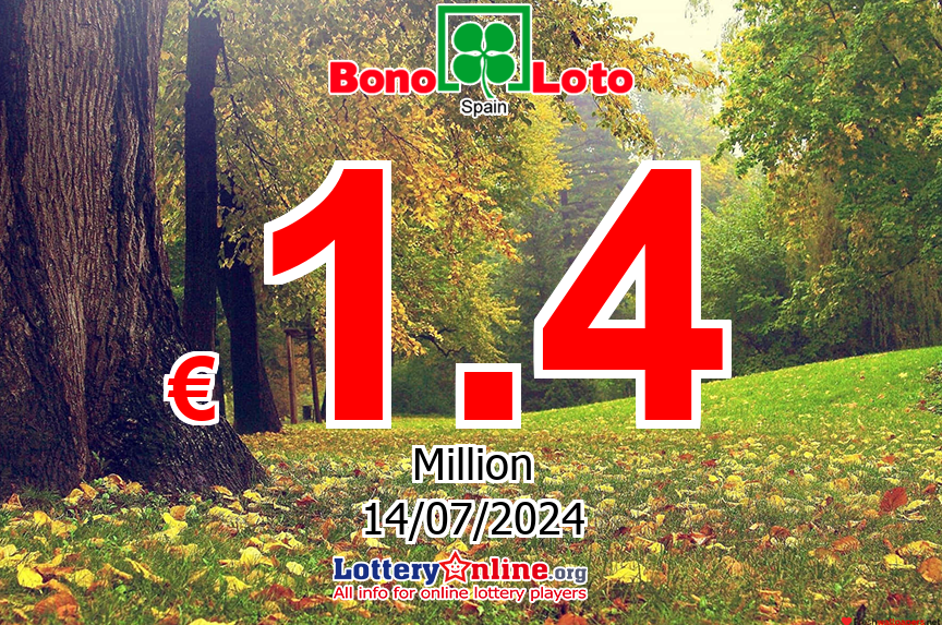 Results of Jul. 13, 2024 – Now, BonoLoto jackpot is € 1.4 Million Euro