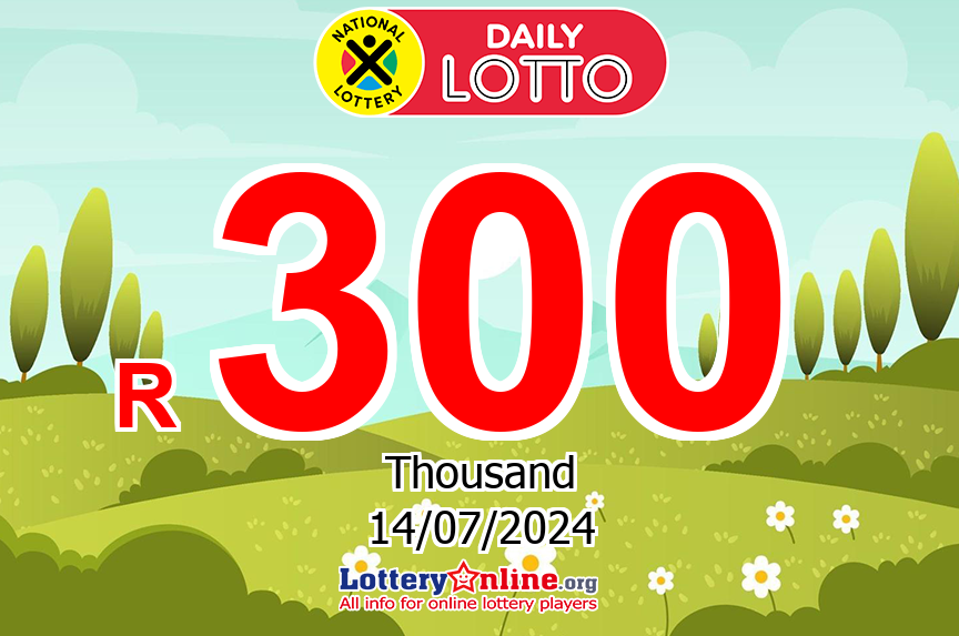 Daily Lotto Results for 07/13/24: The R 480 K ZAR Daily Lotto winner has been found