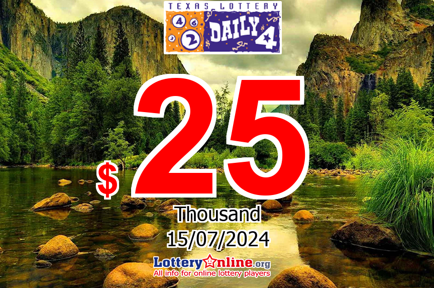 The result of Daily 4 lottery of Texas on Jul. 14, 2024