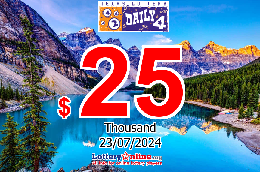 The result of Daily 4 lottery of Texas on Jul. 23, 2024