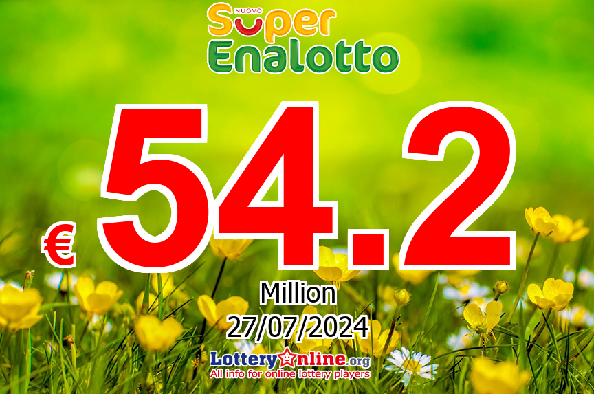 SuperEnalotto results for Jul. 26, 2024: Jackpot stands at € 54.2 Million Euro