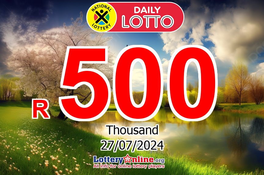 Daily Lotto jackpot is constantly exploding – R 750 K ZAR found out the owner on Fri, Jul 26, 2024