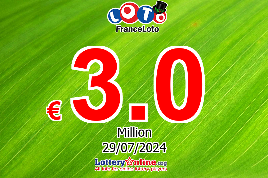 Loto results of Jul. 27, 2024; Jackpot is € 3 Million Euro