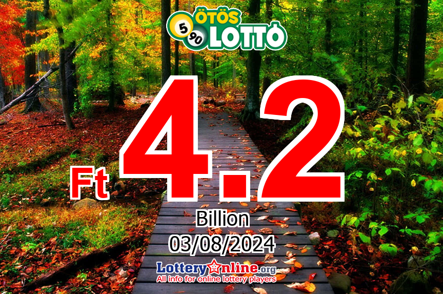 The result of Otoslotto lottery on Jul. 27, 2024 – Jackpot is Ft 4.215 Billion HUF