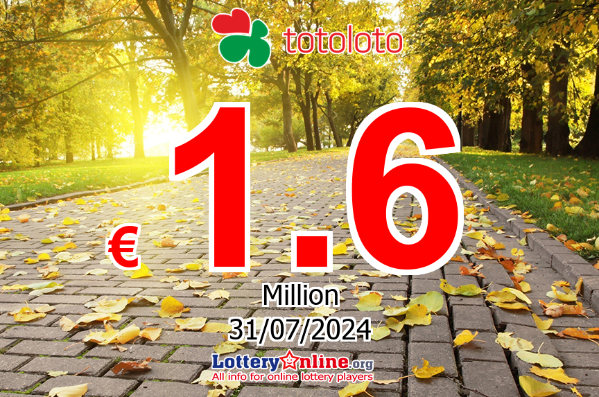 Totoloto results for 07/27/24: Jackpot stands at € 1.6 Million Euro