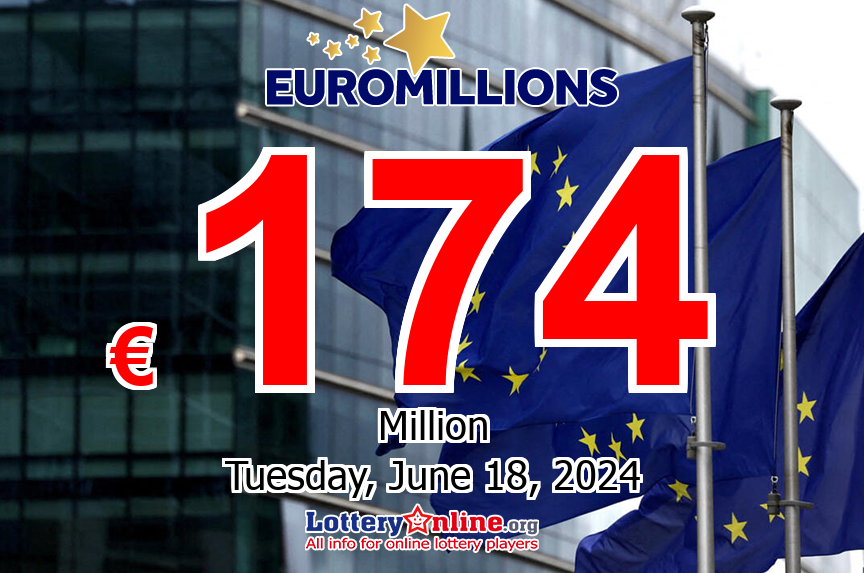 06/18/24: EuroMillions Superdraw prize up to €174 million, 4th-highest in EuroMillions lottery history