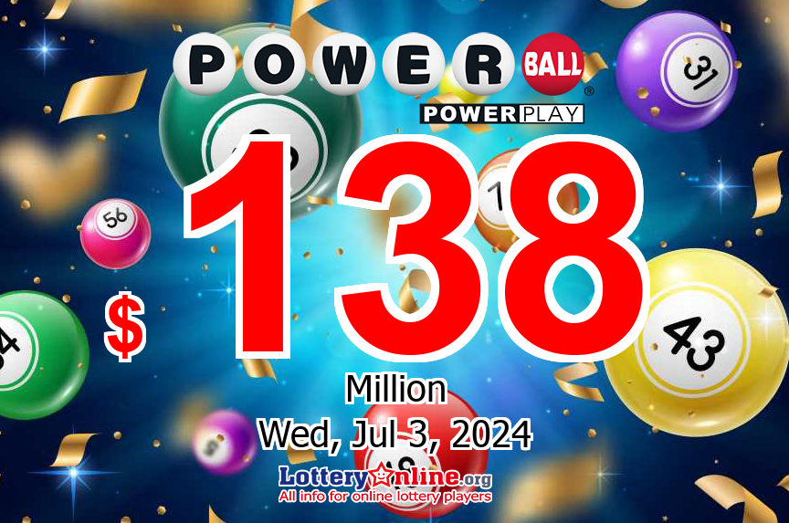 The result of Powerball on 07/01/24 – Jackpot spins to $138 million