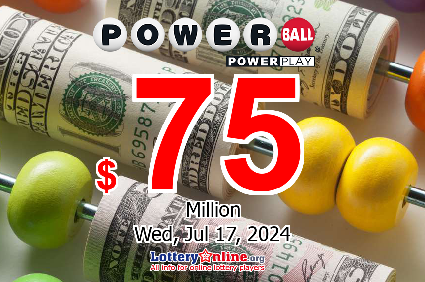 Powerball jackpot climbs to $75 million for the drawing on Jul. 17, 2024