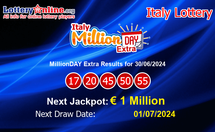 LatestMillionDAY Extra Results