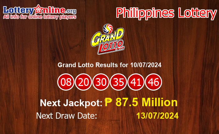 LatestGrand Lotto Results