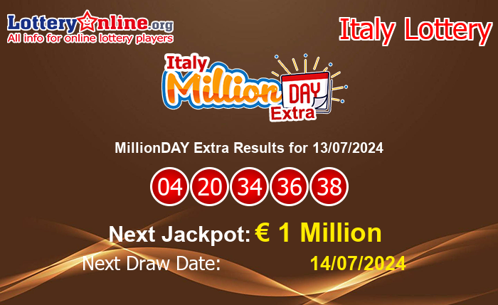 LatestMillionDAY Extra Results