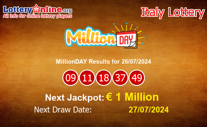 LatestMillionDAY Results