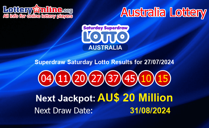 LatestSuperdraw Saturday Lotto Results