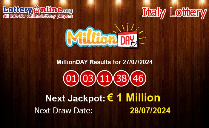 LatestMillionDAY Results