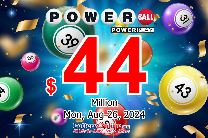 Powerball stands at $44 million: 2 men won $1 million on 08/24/24