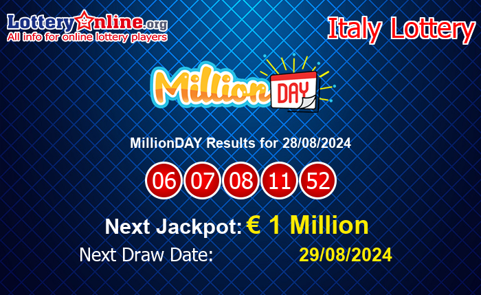 LatestMillionDAY Results