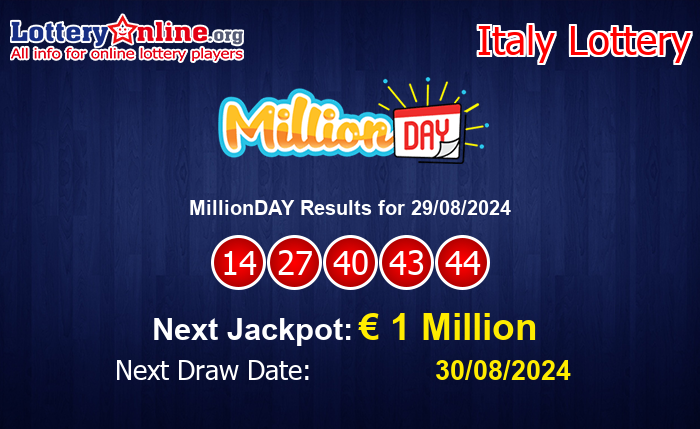 LatestMillionDAY Results