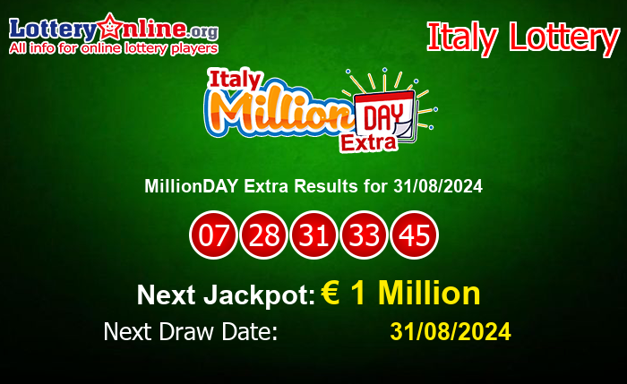 LatestMillionDAY Extra Results