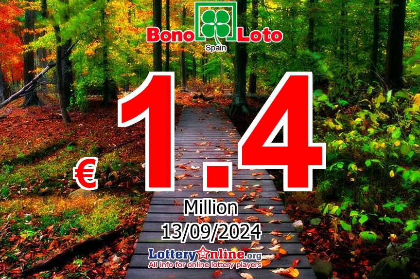 BonoLoto results of Sep. 12, 2024; Jackpot is € 1.4 Million Euro