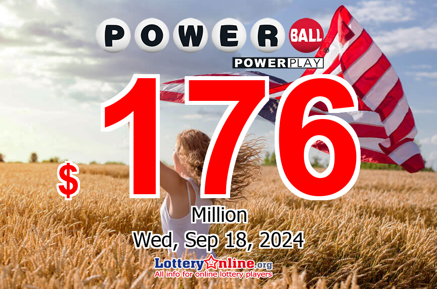 No jackpot winner, Powerball jackpot hits $176 million on Sep. 18, 2024