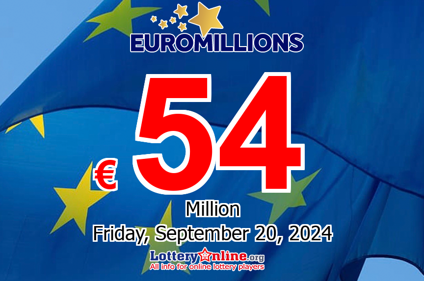 09/17/24 – the EuroMillions result – Jackpot rolls to €54 million