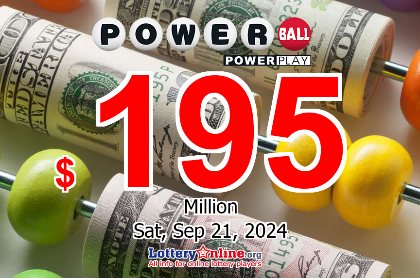 09/18/24: A second prize belonged Powerball player – Jackpot rolls to $195 million