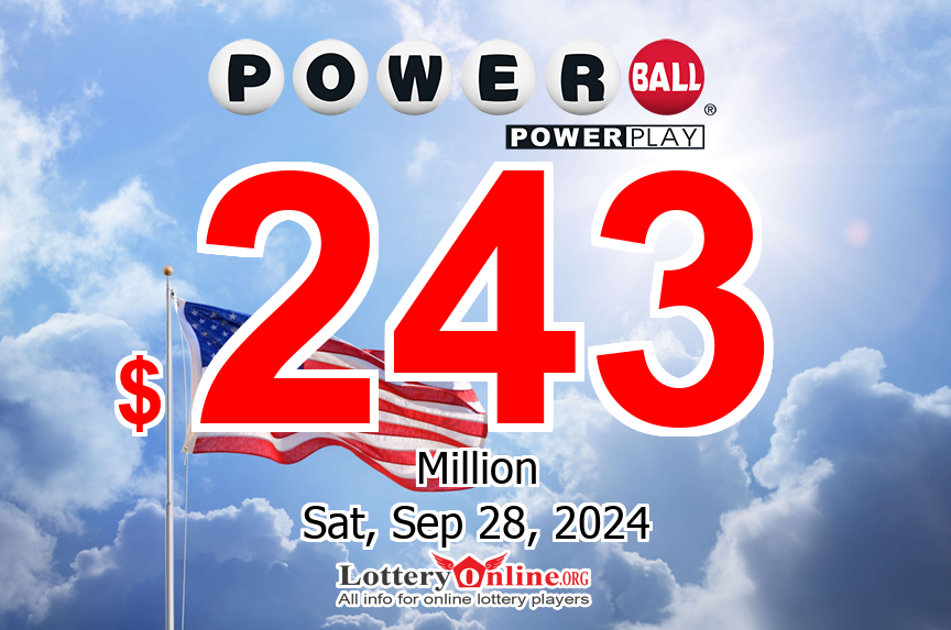 Powerball results for Sep. 25, 2024 – $243 million Jackpot is waiting for the owner