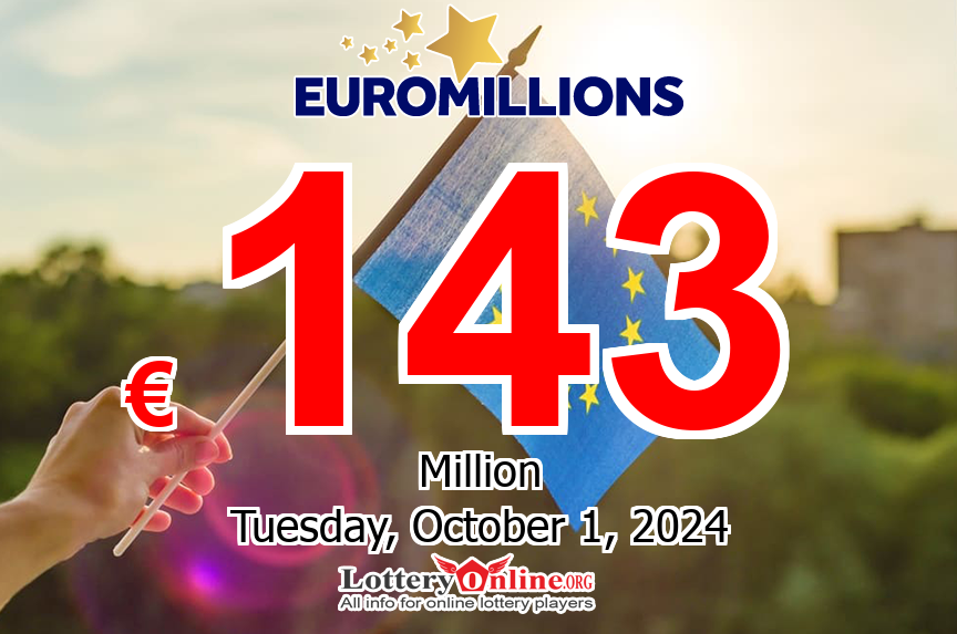 EuroMillions Superdraw Jackpot Grows Again, Reaches €143 million for Oct. 1, 2024 Drawing