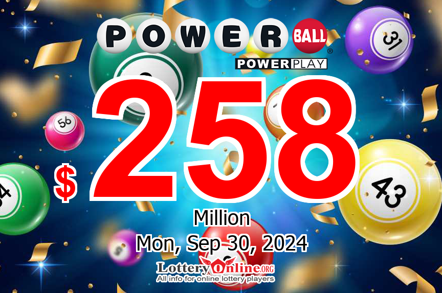 Winning Powerball numbers for Saturday, September 28, 2024. No winner, jackpot grows to $258 million