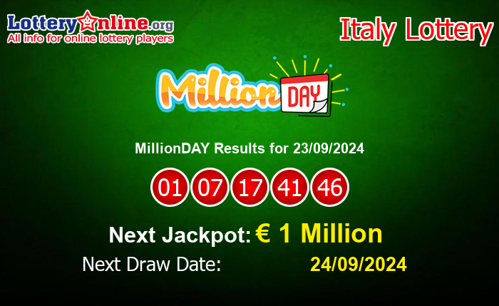 LatestMillionDAY Results