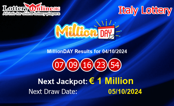 LatestMillionDAY Results