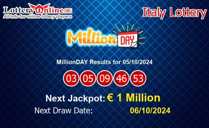 LatestMillionDAY Results