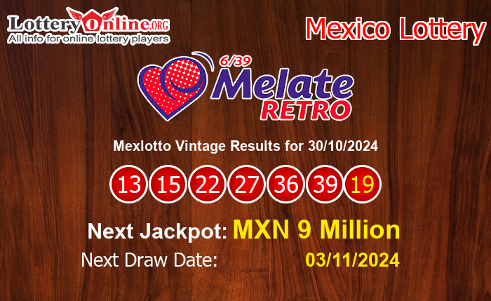 LatestMexlotto Vintage Results