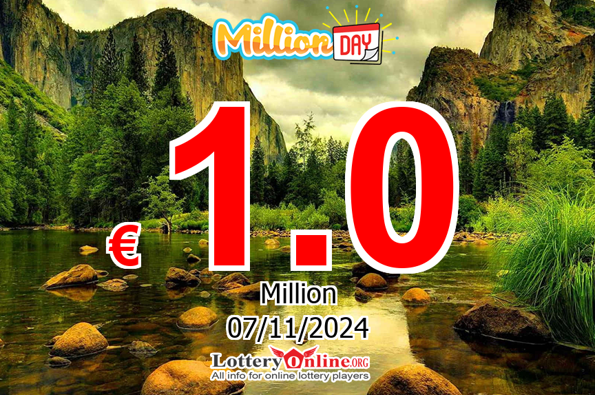 MillionDAY results for 11/06/24: Jackpot stands at € 1 Million Euro