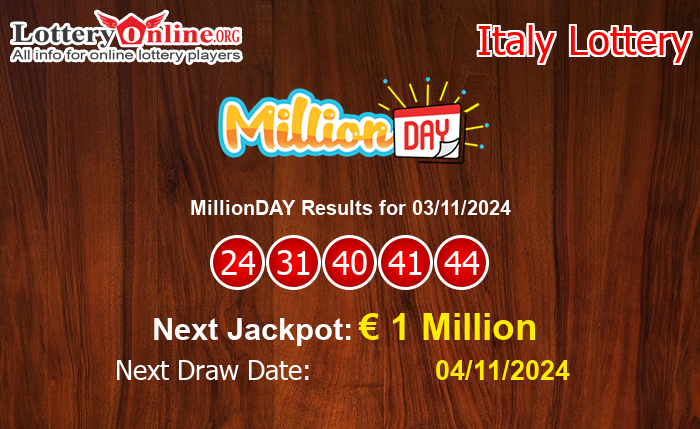 LatestMillionDAY Results