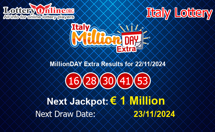 LatestMillionDAY Extra Results