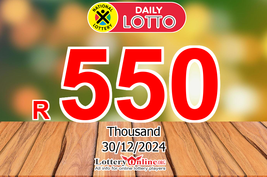 The result of Daily Lotto lottery of South Africa on Dec. 29, 2024