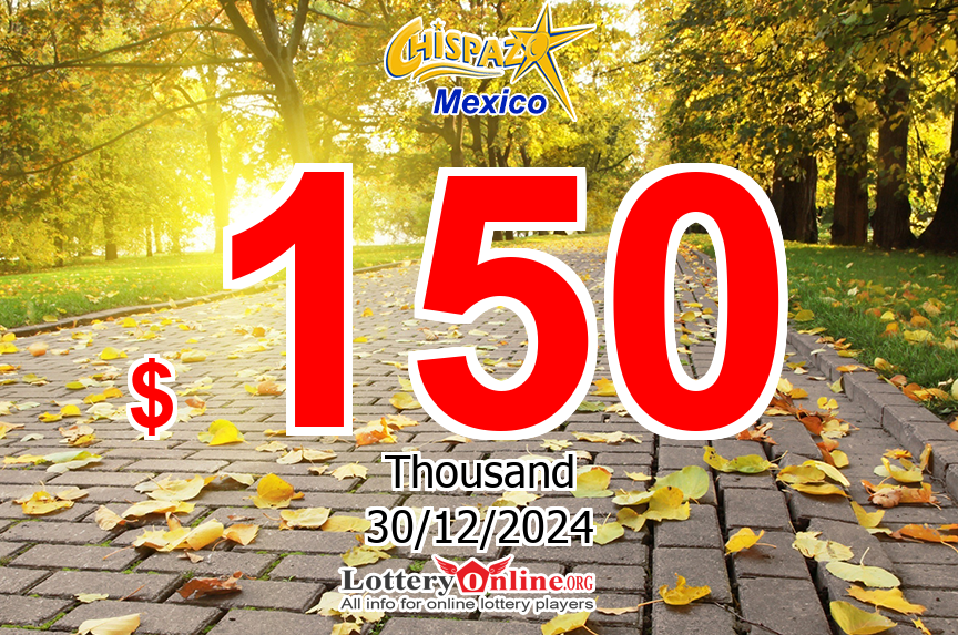 Chispa Boom numbers for Monday, December 30, 2024 drawing. Lottery jackpot at $ 150 K MXN