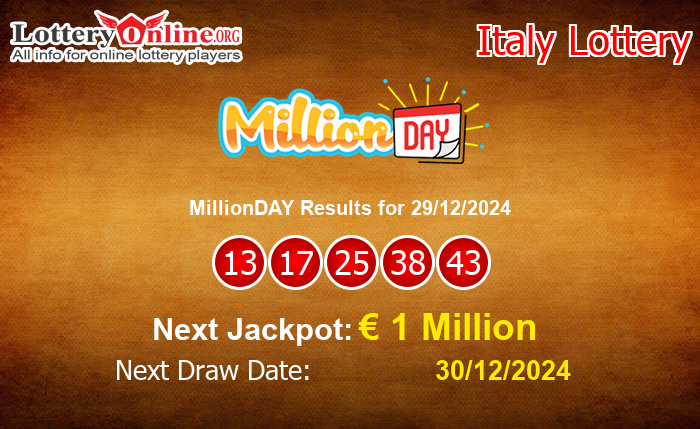 LatestMillionDAY Results